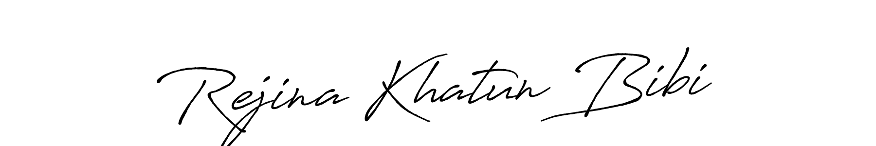 Use a signature maker to create a handwritten signature online. With this signature software, you can design (Antro_Vectra_Bolder) your own signature for name Rejina Khatun Bibi. Rejina Khatun Bibi signature style 7 images and pictures png