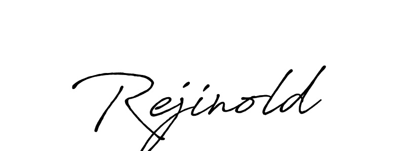 Rejinold stylish signature style. Best Handwritten Sign (Antro_Vectra_Bolder) for my name. Handwritten Signature Collection Ideas for my name Rejinold. Rejinold signature style 7 images and pictures png