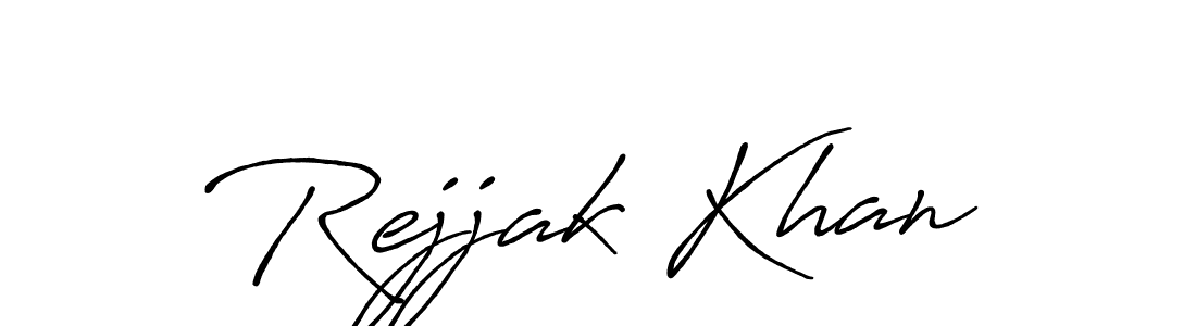 Also we have Rejjak Khan name is the best signature style. Create professional handwritten signature collection using Antro_Vectra_Bolder autograph style. Rejjak Khan signature style 7 images and pictures png