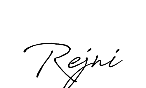 The best way (Antro_Vectra_Bolder) to make a short signature is to pick only two or three words in your name. The name Rejni include a total of six letters. For converting this name. Rejni signature style 7 images and pictures png