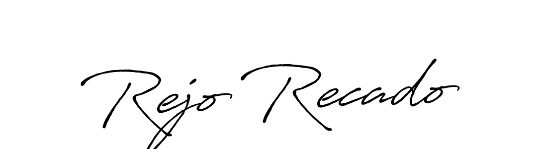 Make a short Rejo Recado signature style. Manage your documents anywhere anytime using Antro_Vectra_Bolder. Create and add eSignatures, submit forms, share and send files easily. Rejo Recado signature style 7 images and pictures png