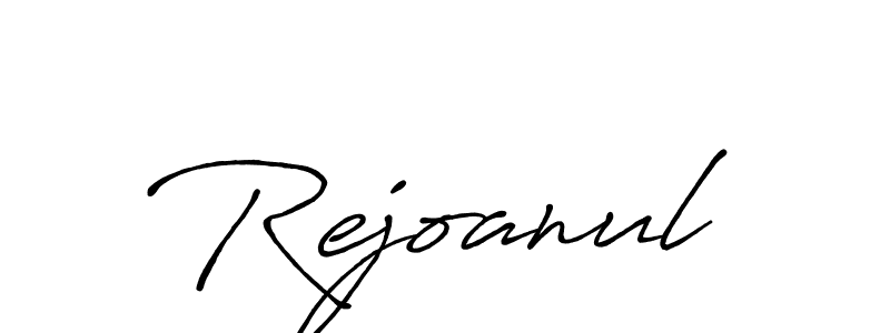Design your own signature with our free online signature maker. With this signature software, you can create a handwritten (Antro_Vectra_Bolder) signature for name Rejoanul. Rejoanul signature style 7 images and pictures png