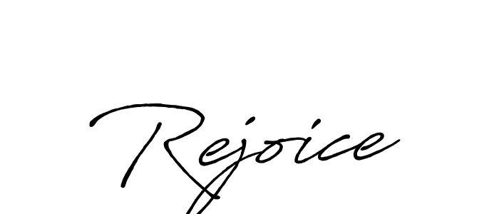 Similarly Antro_Vectra_Bolder is the best handwritten signature design. Signature creator online .You can use it as an online autograph creator for name Rejoice. Rejoice signature style 7 images and pictures png