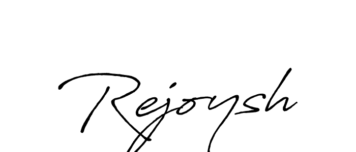 Use a signature maker to create a handwritten signature online. With this signature software, you can design (Antro_Vectra_Bolder) your own signature for name Rejoysh. Rejoysh signature style 7 images and pictures png