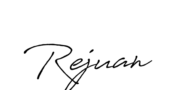 How to make Rejuan name signature. Use Antro_Vectra_Bolder style for creating short signs online. This is the latest handwritten sign. Rejuan signature style 7 images and pictures png