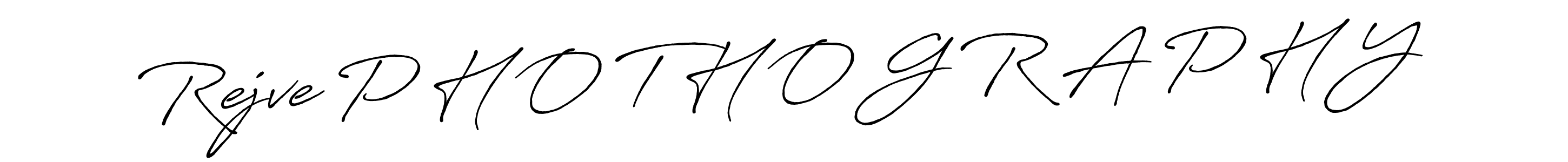 Make a beautiful signature design for name Rejve P H O T H O G R A P H Y. With this signature (Antro_Vectra_Bolder) style, you can create a handwritten signature for free. Rejve P H O T H O G R A P H Y signature style 7 images and pictures png