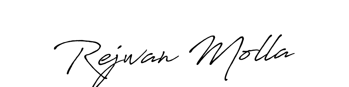 Rejwan Molla stylish signature style. Best Handwritten Sign (Antro_Vectra_Bolder) for my name. Handwritten Signature Collection Ideas for my name Rejwan Molla. Rejwan Molla signature style 7 images and pictures png