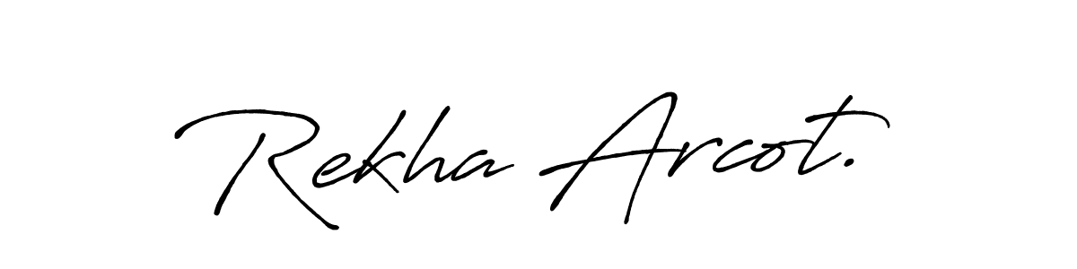 The best way (Antro_Vectra_Bolder) to make a short signature is to pick only two or three words in your name. The name Rekha Arcot. include a total of six letters. For converting this name. Rekha Arcot. signature style 7 images and pictures png