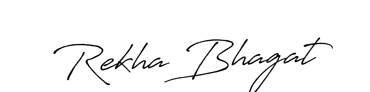 Also we have Rekha Bhagat name is the best signature style. Create professional handwritten signature collection using Antro_Vectra_Bolder autograph style. Rekha Bhagat signature style 7 images and pictures png