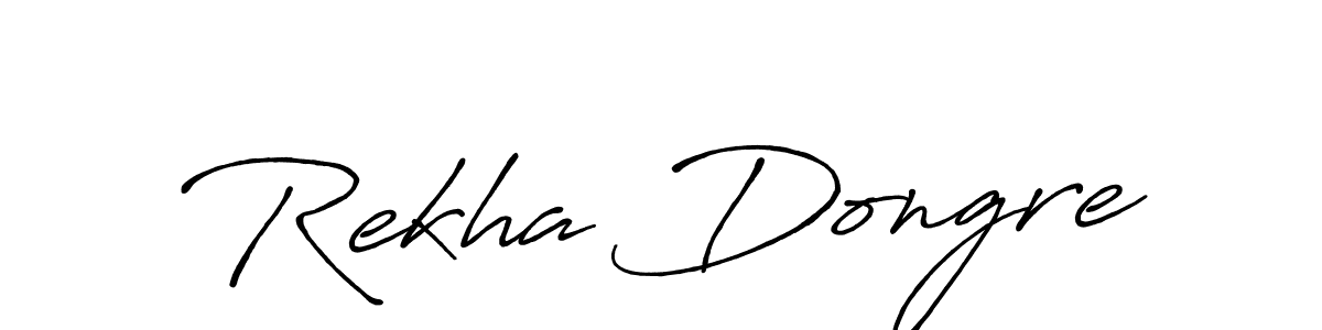 How to make Rekha Dongre signature? Antro_Vectra_Bolder is a professional autograph style. Create handwritten signature for Rekha Dongre name. Rekha Dongre signature style 7 images and pictures png