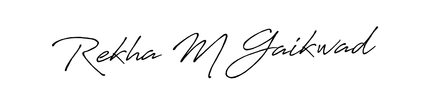 Once you've used our free online signature maker to create your best signature Antro_Vectra_Bolder style, it's time to enjoy all of the benefits that Rekha M Gaikwad name signing documents. Rekha M Gaikwad signature style 7 images and pictures png