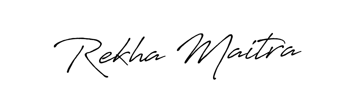 Use a signature maker to create a handwritten signature online. With this signature software, you can design (Antro_Vectra_Bolder) your own signature for name Rekha Maitra. Rekha Maitra signature style 7 images and pictures png