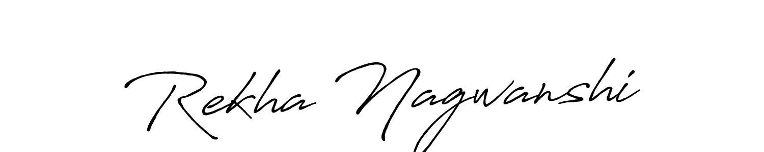 Also You can easily find your signature by using the search form. We will create Rekha Nagwanshi name handwritten signature images for you free of cost using Antro_Vectra_Bolder sign style. Rekha Nagwanshi signature style 7 images and pictures png
