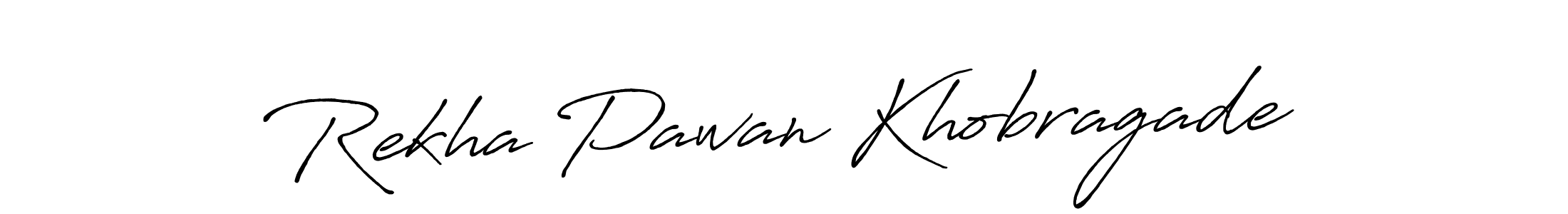 The best way (Antro_Vectra_Bolder) to make a short signature is to pick only two or three words in your name. The name Rekha Pawan Khobragade include a total of six letters. For converting this name. Rekha Pawan Khobragade signature style 7 images and pictures png