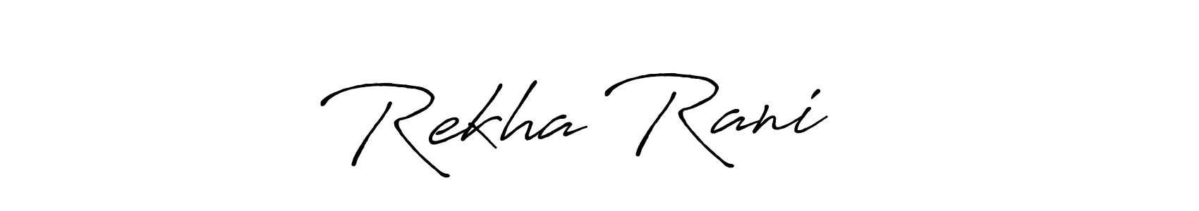 Also we have Rekha Rani ❤️ name is the best signature style. Create professional handwritten signature collection using Antro_Vectra_Bolder autograph style. Rekha Rani ❤️ signature style 7 images and pictures png