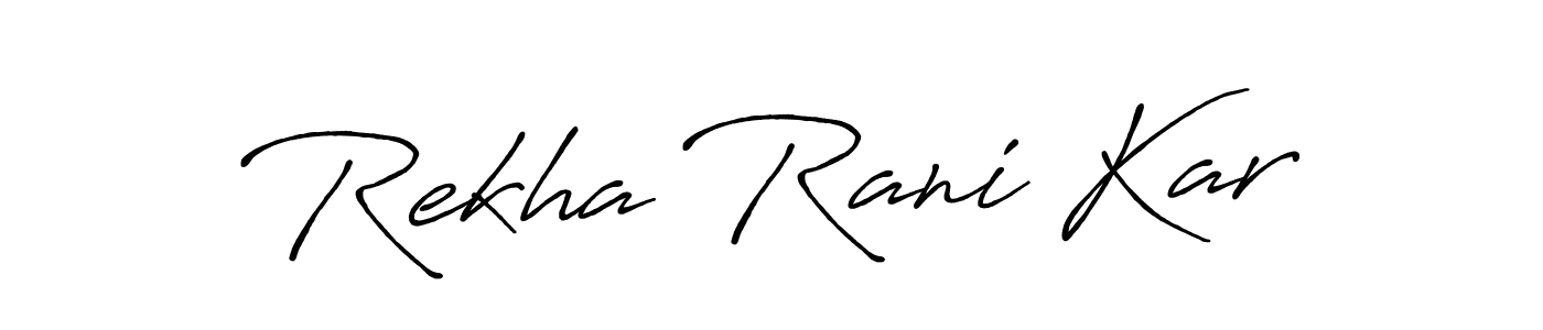 Once you've used our free online signature maker to create your best signature Antro_Vectra_Bolder style, it's time to enjoy all of the benefits that Rekha Rani Kar name signing documents. Rekha Rani Kar signature style 7 images and pictures png