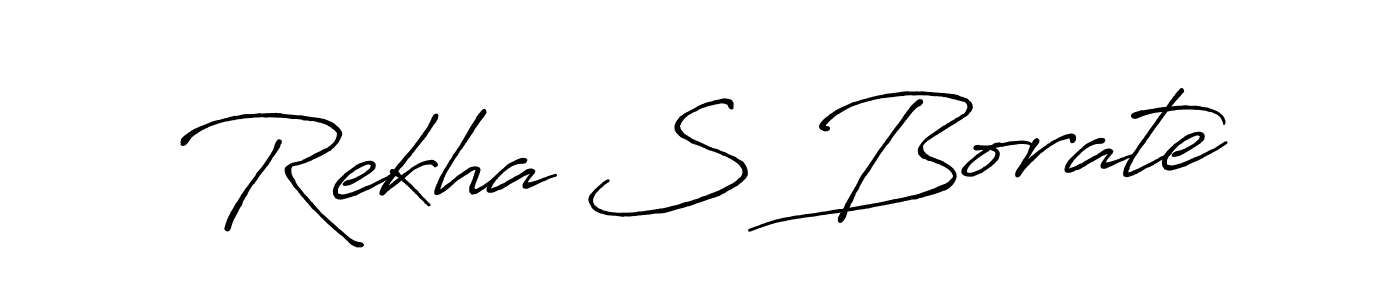 How to Draw Rekha S Borate signature style? Antro_Vectra_Bolder is a latest design signature styles for name Rekha S Borate. Rekha S Borate signature style 7 images and pictures png