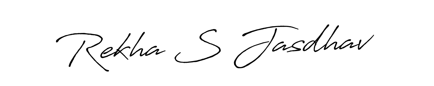 The best way (Antro_Vectra_Bolder) to make a short signature is to pick only two or three words in your name. The name Rekha S Jasdhav include a total of six letters. For converting this name. Rekha S Jasdhav signature style 7 images and pictures png