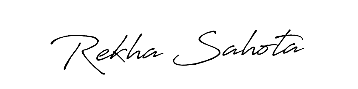 Rekha Sahota stylish signature style. Best Handwritten Sign (Antro_Vectra_Bolder) for my name. Handwritten Signature Collection Ideas for my name Rekha Sahota. Rekha Sahota signature style 7 images and pictures png