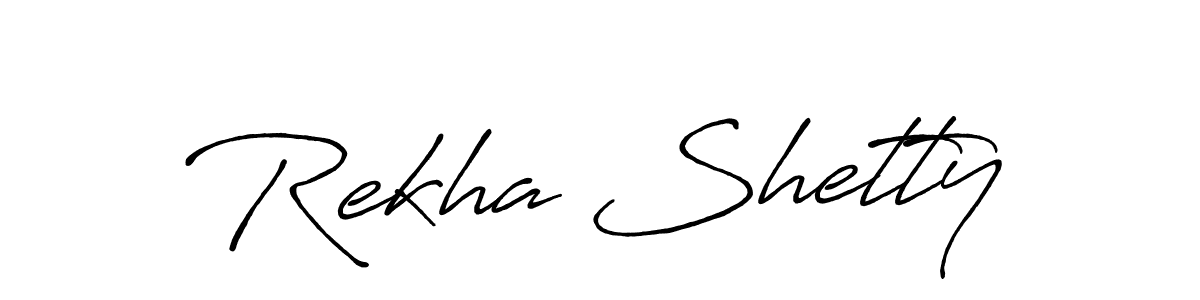 Make a beautiful signature design for name Rekha Shetty. Use this online signature maker to create a handwritten signature for free. Rekha Shetty signature style 7 images and pictures png