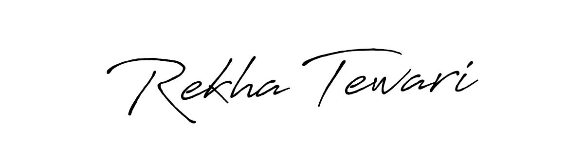 It looks lik you need a new signature style for name Rekha Tewari. Design unique handwritten (Antro_Vectra_Bolder) signature with our free signature maker in just a few clicks. Rekha Tewari signature style 7 images and pictures png