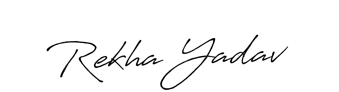 The best way (Antro_Vectra_Bolder) to make a short signature is to pick only two or three words in your name. The name Rekha Yadav include a total of six letters. For converting this name. Rekha Yadav signature style 7 images and pictures png