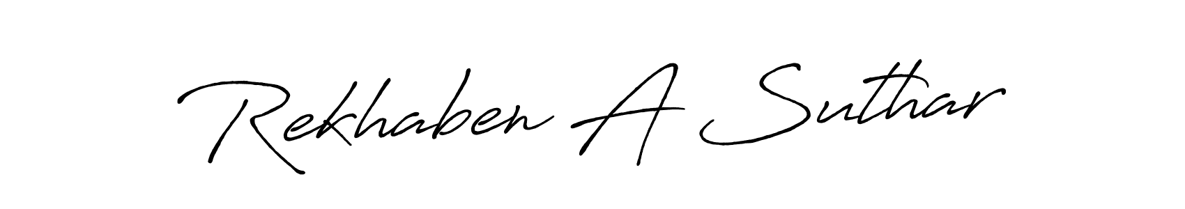 Similarly Antro_Vectra_Bolder is the best handwritten signature design. Signature creator online .You can use it as an online autograph creator for name Rekhaben A Suthar. Rekhaben A Suthar signature style 7 images and pictures png