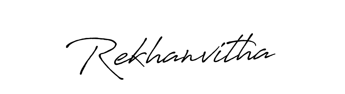 Once you've used our free online signature maker to create your best signature Antro_Vectra_Bolder style, it's time to enjoy all of the benefits that Rekhanvitha name signing documents. Rekhanvitha signature style 7 images and pictures png