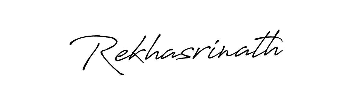 Design your own signature with our free online signature maker. With this signature software, you can create a handwritten (Antro_Vectra_Bolder) signature for name Rekhasrinath. Rekhasrinath signature style 7 images and pictures png