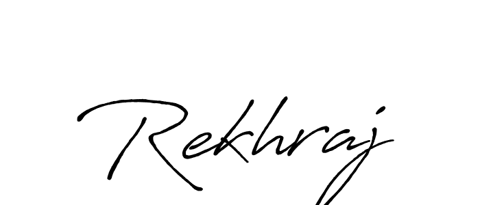 How to make Rekhraj signature? Antro_Vectra_Bolder is a professional autograph style. Create handwritten signature for Rekhraj name. Rekhraj signature style 7 images and pictures png