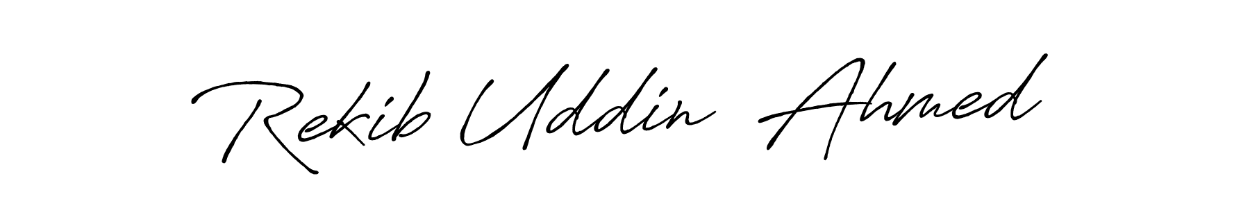 Make a beautiful signature design for name Rekib Uddin  Ahmed. Use this online signature maker to create a handwritten signature for free. Rekib Uddin  Ahmed signature style 7 images and pictures png