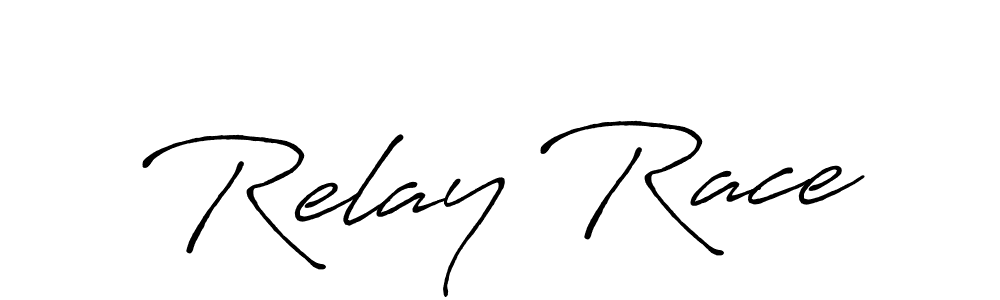 Similarly Antro_Vectra_Bolder is the best handwritten signature design. Signature creator online .You can use it as an online autograph creator for name Relay Race. Relay Race signature style 7 images and pictures png