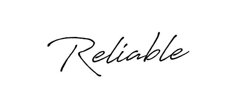 if you are searching for the best signature style for your name Reliable. so please give up your signature search. here we have designed multiple signature styles  using Antro_Vectra_Bolder. Reliable signature style 7 images and pictures png