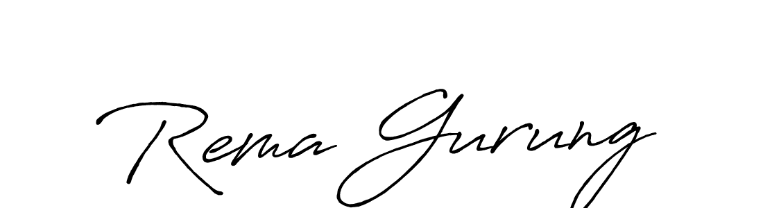 if you are searching for the best signature style for your name Rema Gurung. so please give up your signature search. here we have designed multiple signature styles  using Antro_Vectra_Bolder. Rema Gurung signature style 7 images and pictures png