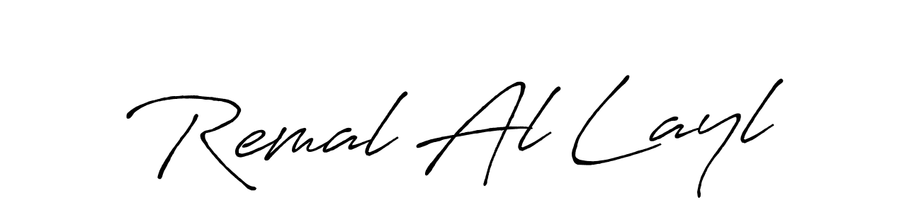 Also we have Remal Al Layl name is the best signature style. Create professional handwritten signature collection using Antro_Vectra_Bolder autograph style. Remal Al Layl signature style 7 images and pictures png