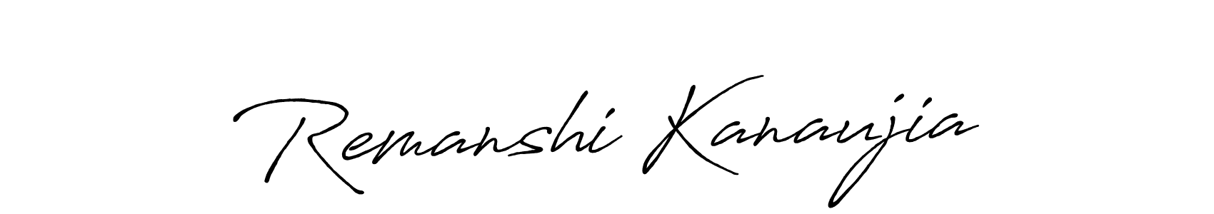 Make a short Remanshi Kanaujia signature style. Manage your documents anywhere anytime using Antro_Vectra_Bolder. Create and add eSignatures, submit forms, share and send files easily. Remanshi Kanaujia signature style 7 images and pictures png
