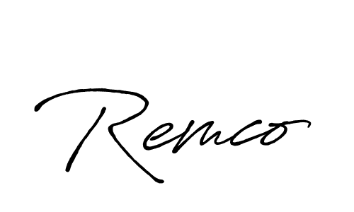 Once you've used our free online signature maker to create your best signature Antro_Vectra_Bolder style, it's time to enjoy all of the benefits that Remco name signing documents. Remco signature style 7 images and pictures png