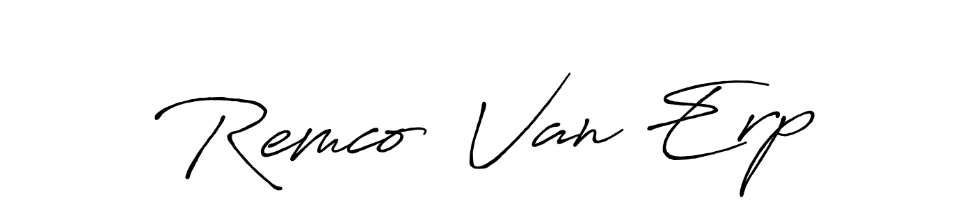 Antro_Vectra_Bolder is a professional signature style that is perfect for those who want to add a touch of class to their signature. It is also a great choice for those who want to make their signature more unique. Get Remco  Van Erp name to fancy signature for free. Remco  Van Erp signature style 7 images and pictures png