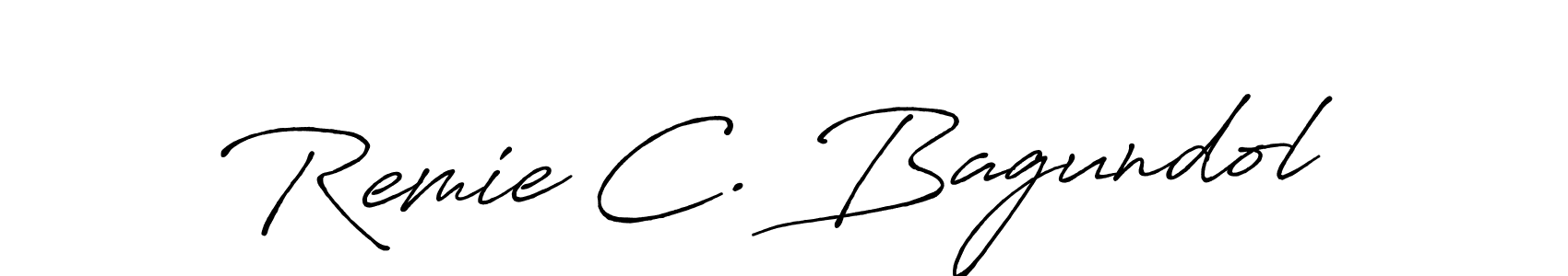 It looks lik you need a new signature style for name Remie C. Bagundol. Design unique handwritten (Antro_Vectra_Bolder) signature with our free signature maker in just a few clicks. Remie C. Bagundol signature style 7 images and pictures png