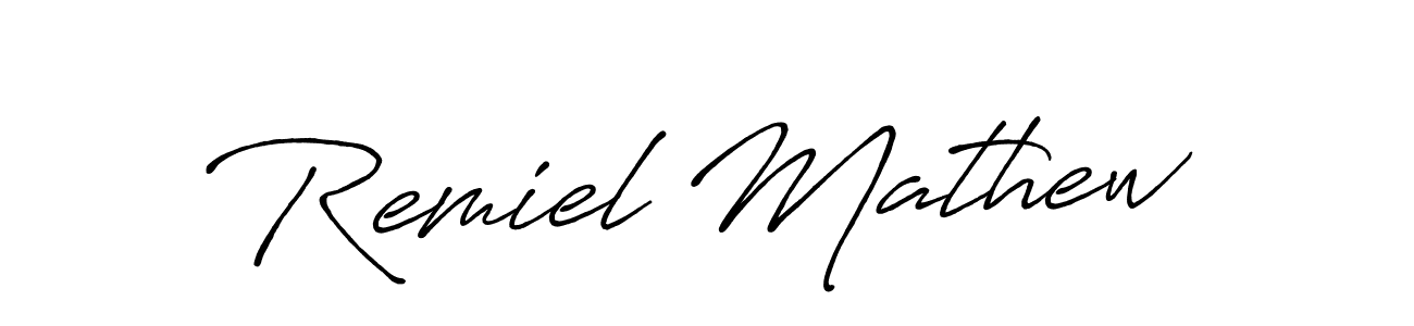 How to make Remiel Mathew signature? Antro_Vectra_Bolder is a professional autograph style. Create handwritten signature for Remiel Mathew name. Remiel Mathew signature style 7 images and pictures png