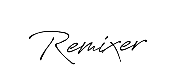 You should practise on your own different ways (Antro_Vectra_Bolder) to write your name (Remixer) in signature. don't let someone else do it for you. Remixer signature style 7 images and pictures png