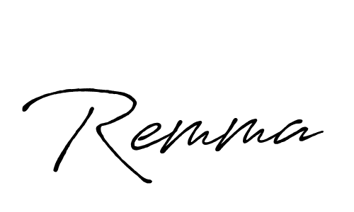 Design your own signature with our free online signature maker. With this signature software, you can create a handwritten (Antro_Vectra_Bolder) signature for name Remma. Remma signature style 7 images and pictures png