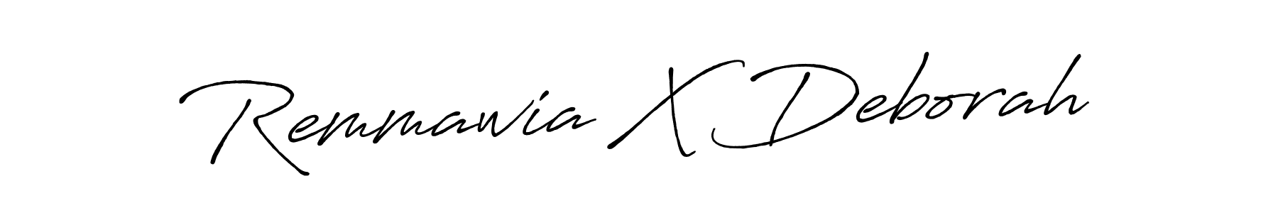 How to make Remmawia X Deborah signature? Antro_Vectra_Bolder is a professional autograph style. Create handwritten signature for Remmawia X Deborah name. Remmawia X Deborah signature style 7 images and pictures png