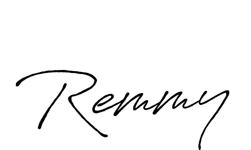 Also You can easily find your signature by using the search form. We will create Remmy name handwritten signature images for you free of cost using Antro_Vectra_Bolder sign style. Remmy signature style 7 images and pictures png