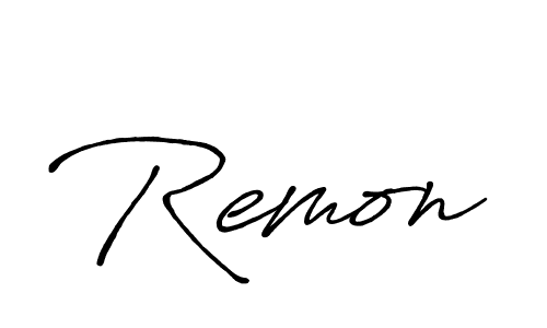 Once you've used our free online signature maker to create your best signature Antro_Vectra_Bolder style, it's time to enjoy all of the benefits that Remon name signing documents. Remon signature style 7 images and pictures png