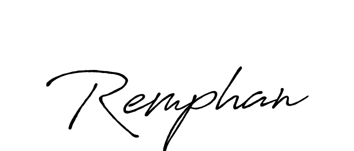 Similarly Antro_Vectra_Bolder is the best handwritten signature design. Signature creator online .You can use it as an online autograph creator for name Remphan. Remphan signature style 7 images and pictures png