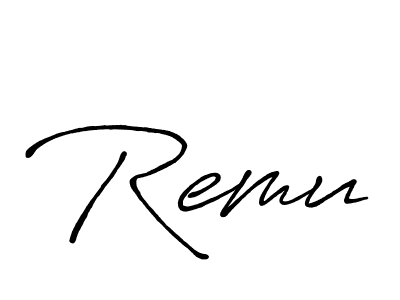 This is the best signature style for the Remu name. Also you like these signature font (Antro_Vectra_Bolder). Mix name signature. Remu signature style 7 images and pictures png