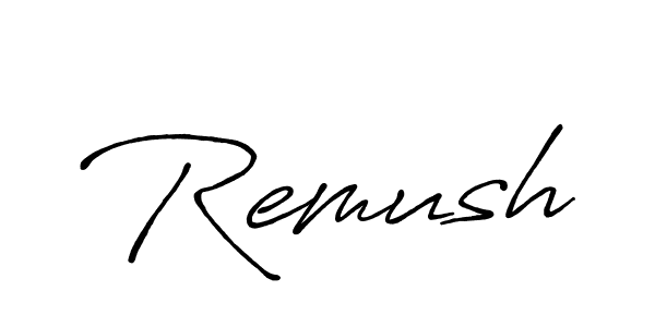 Also we have Remush name is the best signature style. Create professional handwritten signature collection using Antro_Vectra_Bolder autograph style. Remush signature style 7 images and pictures png