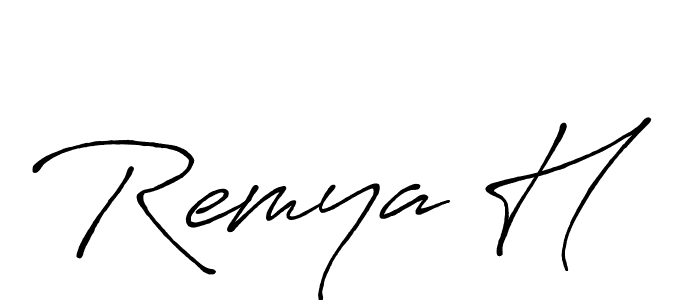 You should practise on your own different ways (Antro_Vectra_Bolder) to write your name (Remya H) in signature. don't let someone else do it for you. Remya H signature style 7 images and pictures png