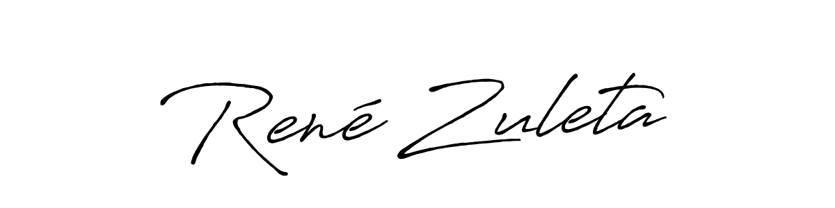 You should practise on your own different ways (Antro_Vectra_Bolder) to write your name (René Zuleta) in signature. don't let someone else do it for you. René Zuleta signature style 7 images and pictures png